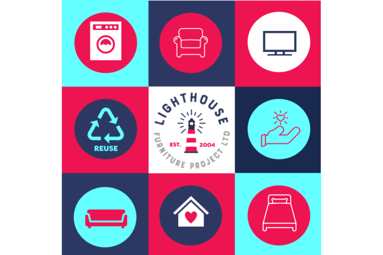 Logo of the Lighthouse Furniture Project.